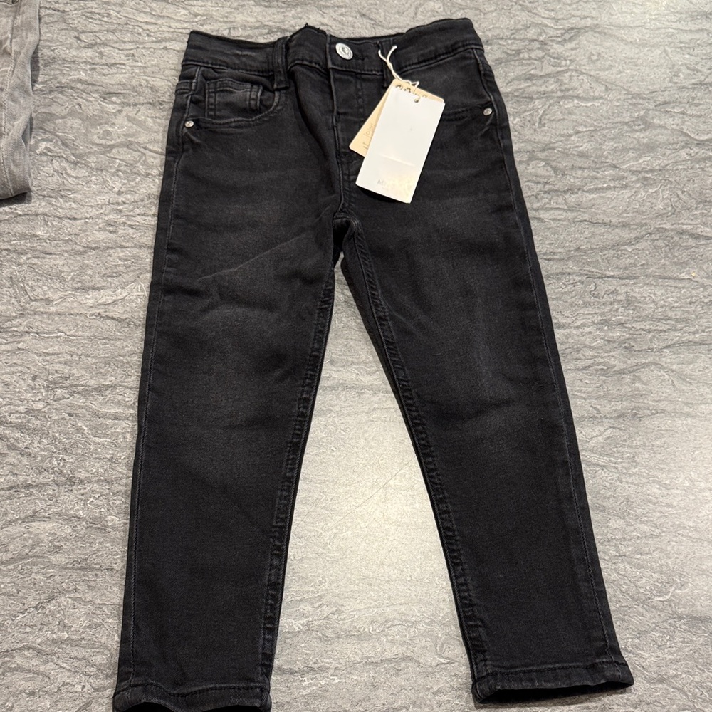Mango Kids Black Jeans